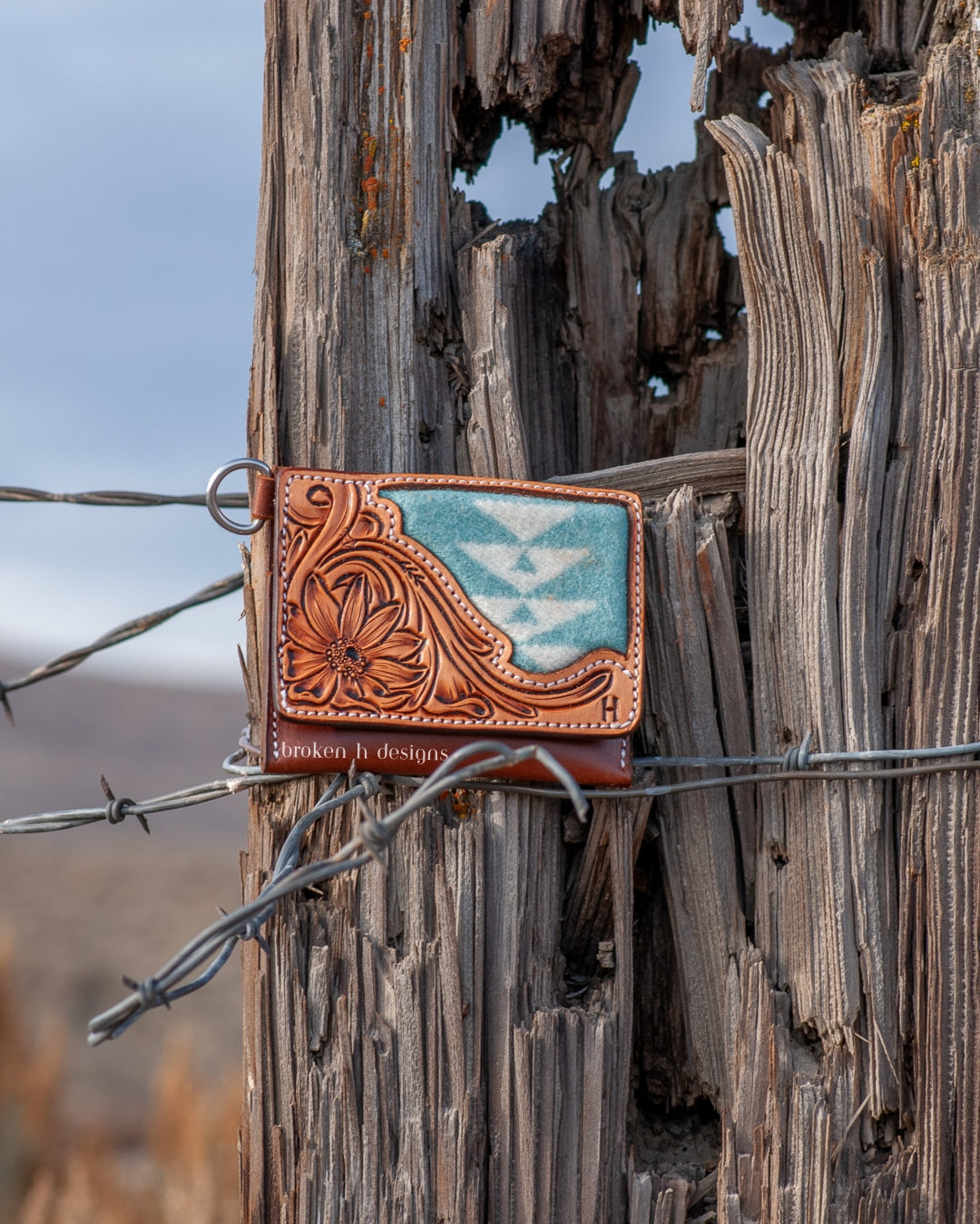 Mini Leather Wallet (With D-Ring)