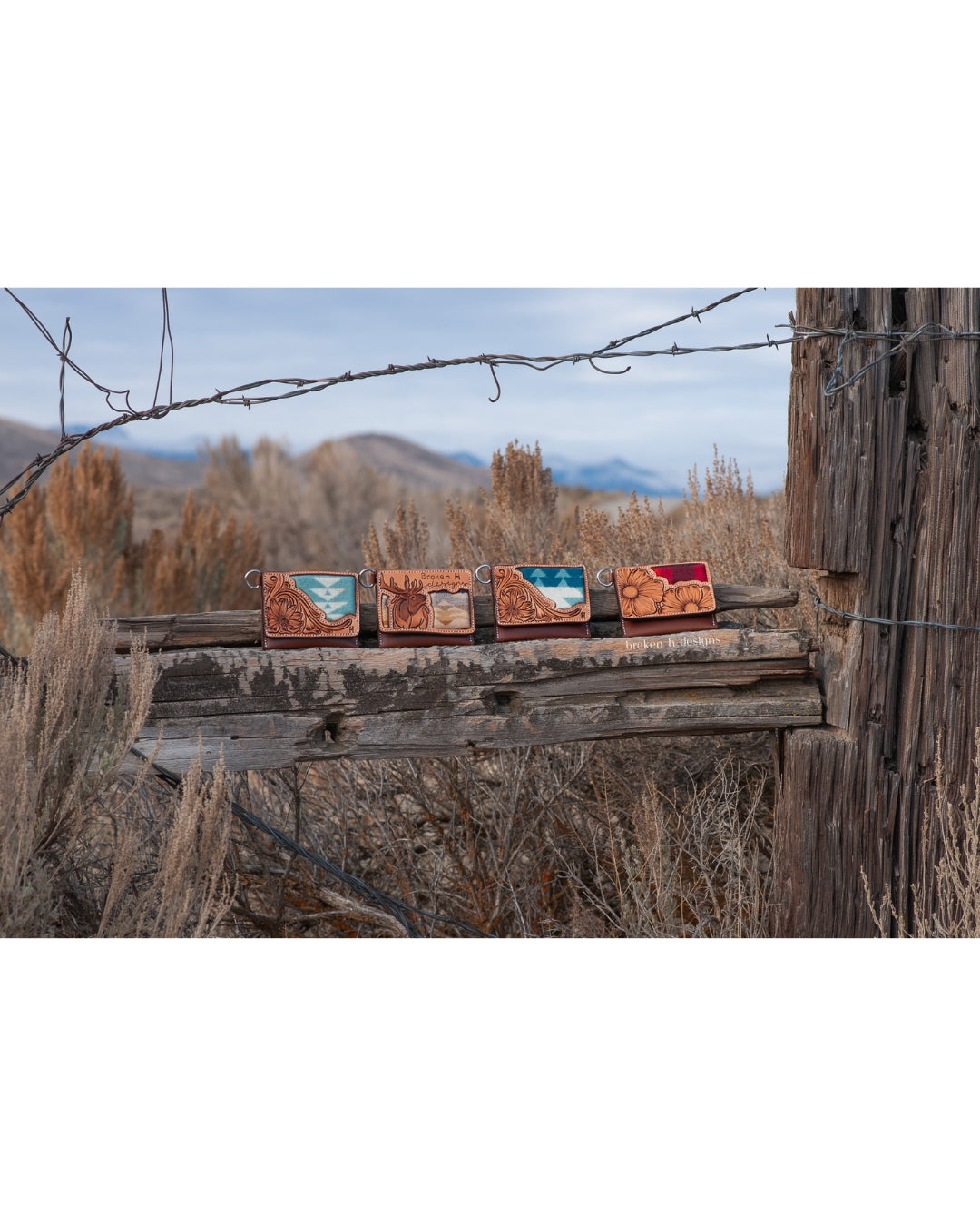 Mini Leather Wallet (With D-Ring)