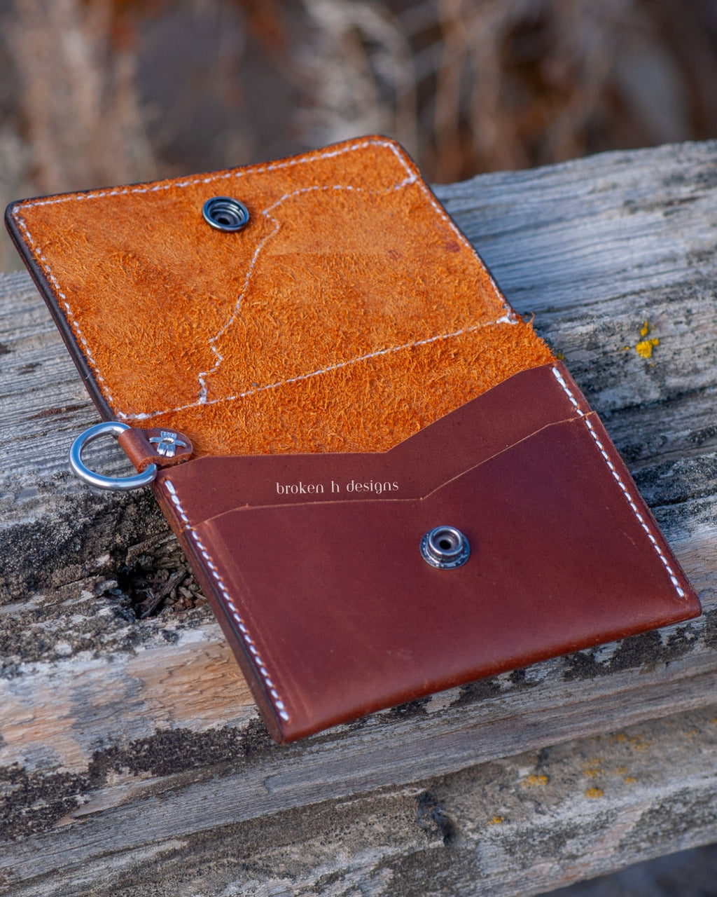 Mini Leather Wallet (With D-Ring)