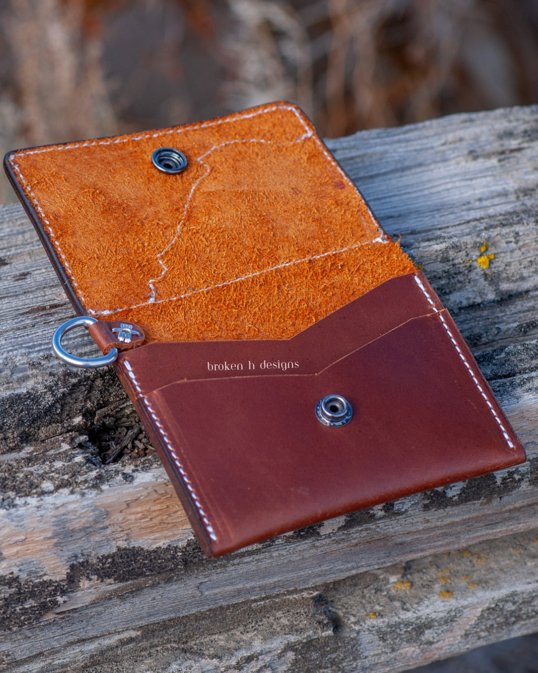 Mini Leather Wallet (With D-Ring)