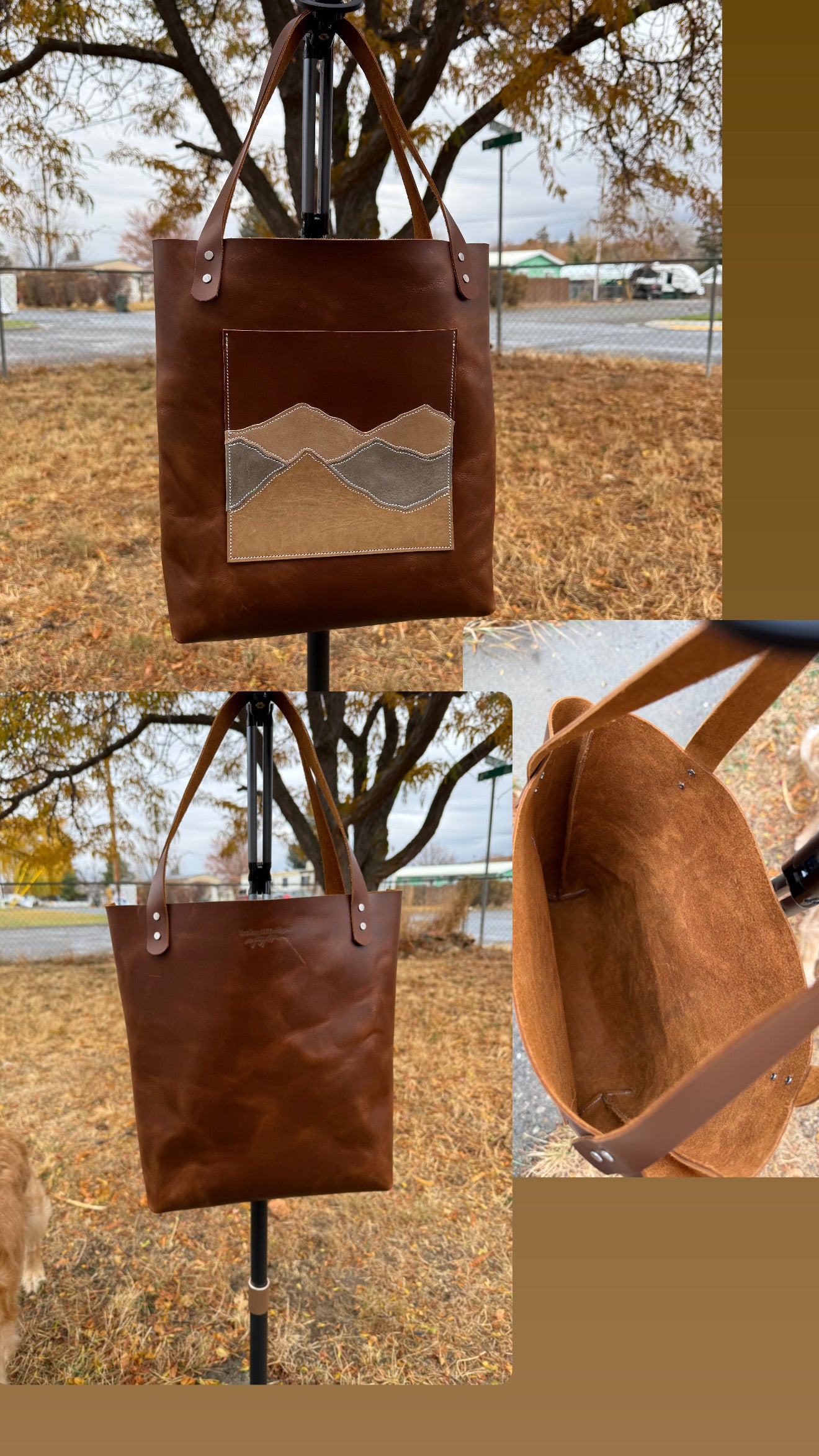XL Leather Tote Bag