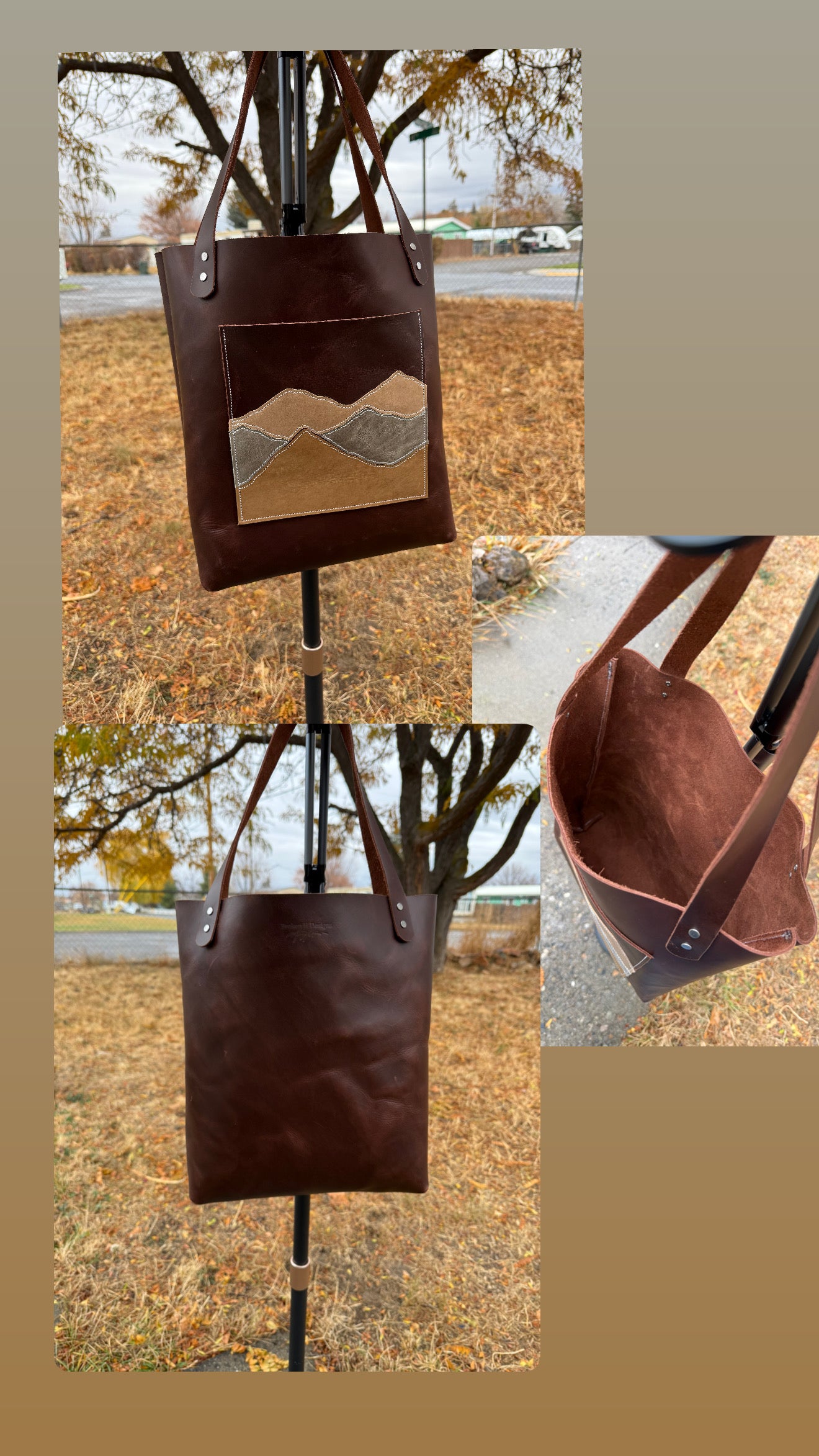 XL Leather Tote Bag