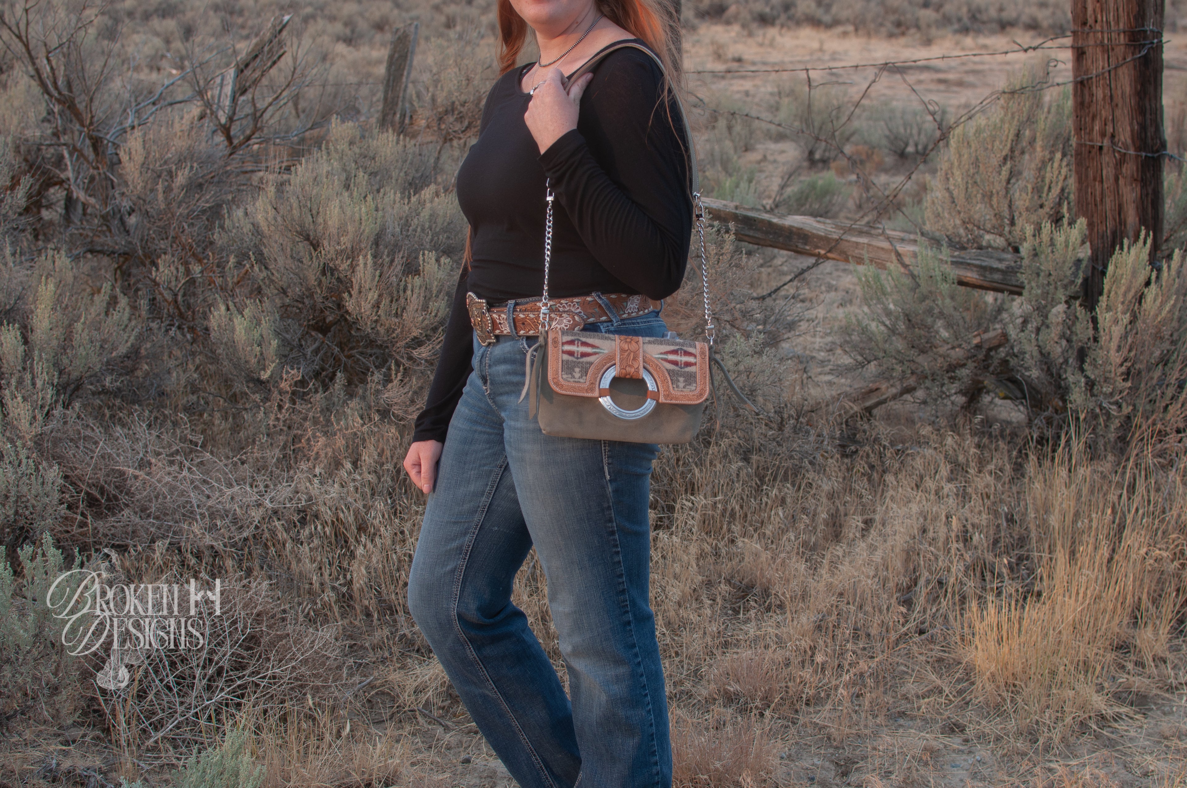 Sage Magnolia Purse
