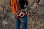 Plum Magnolia Purse