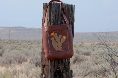 Cactus Mini Leather Tote