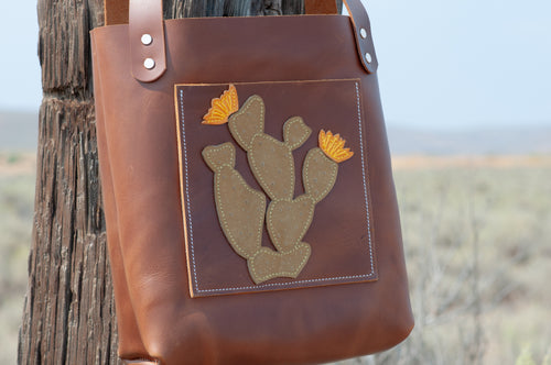 Cactus Mini Leather Tote