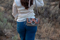 Sage and Chocolate Magnolia Purse