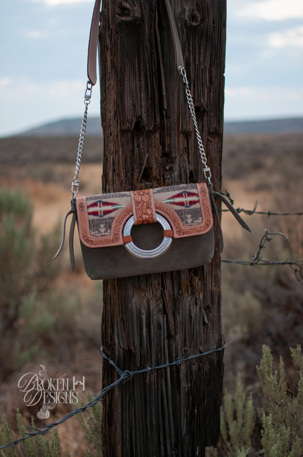 Sage Magnolia Purse