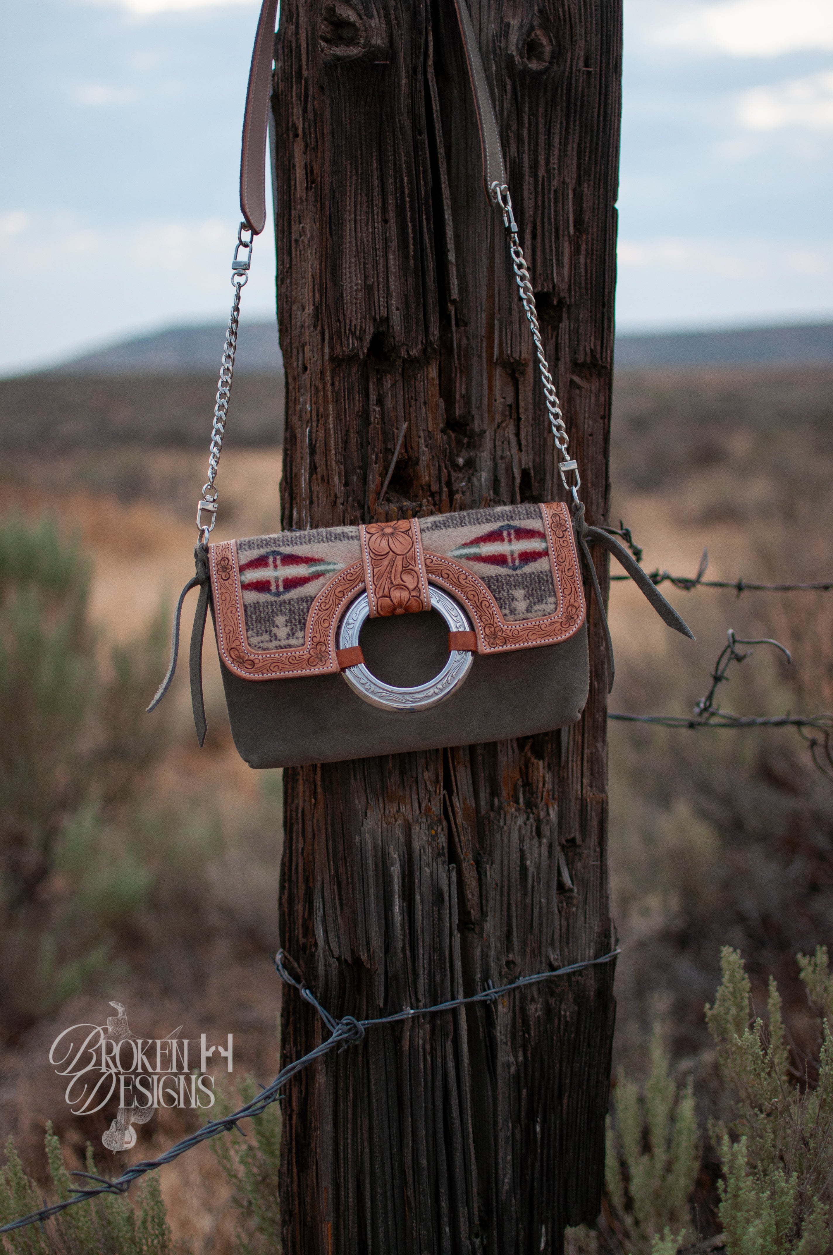 Sage Magnolia Purse