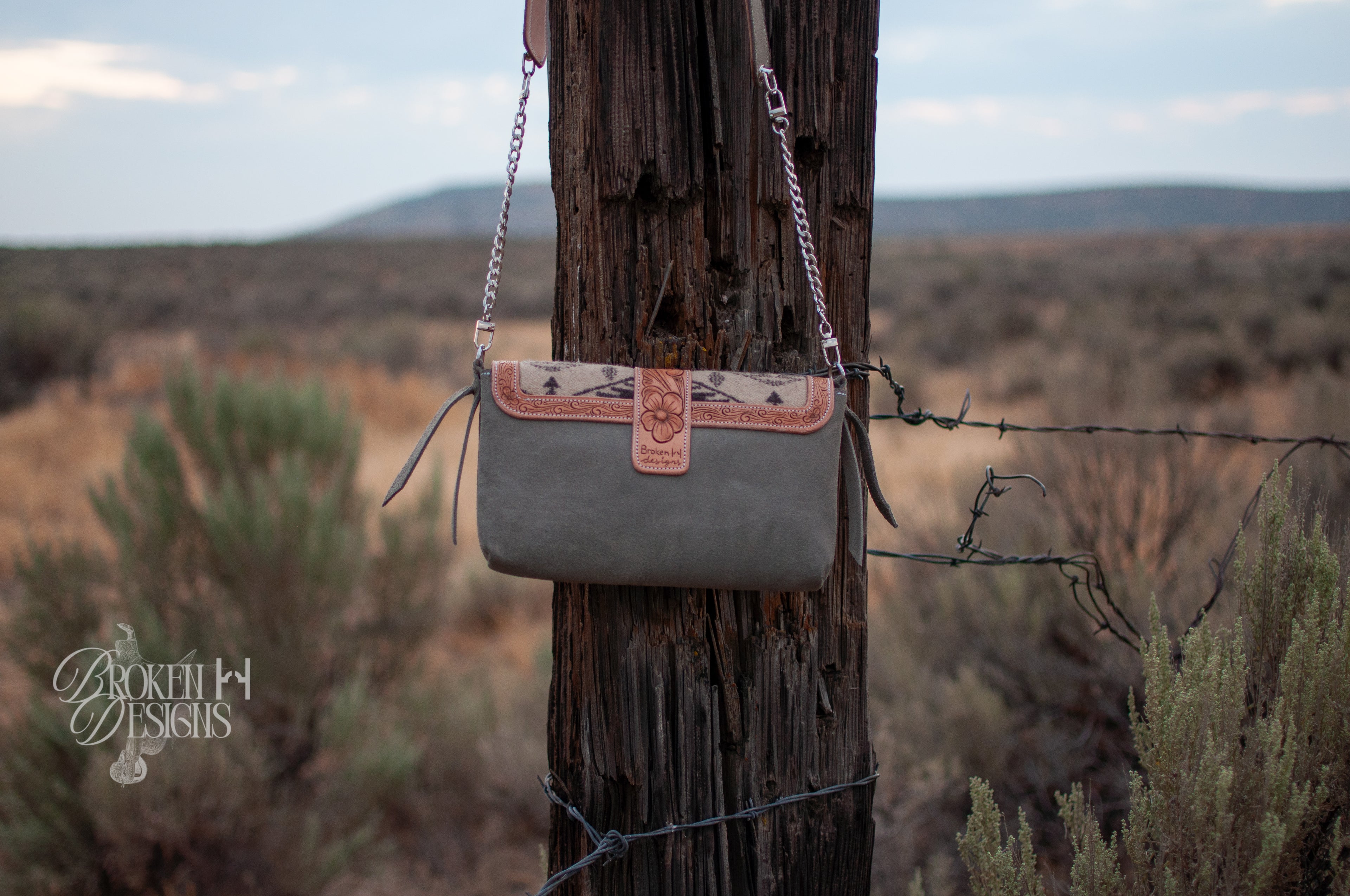 Sage Magnolia Purse