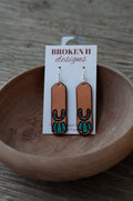Horseshoes and Turquoise Earrings