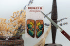 Cactus Tooled Leather Earrings